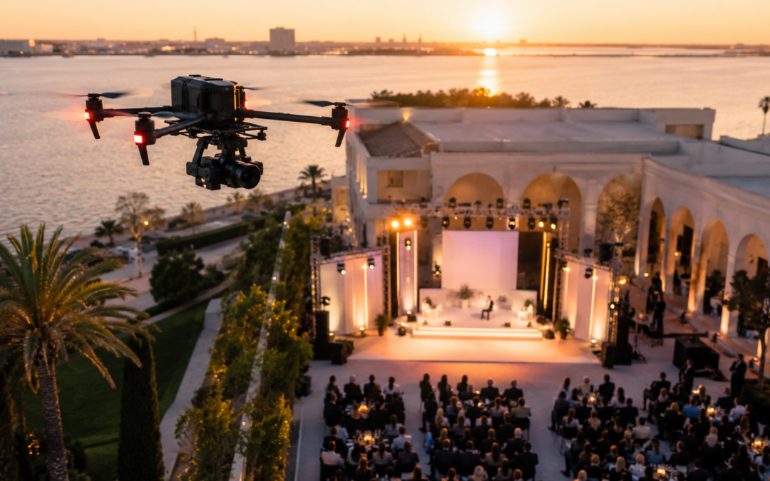 Filmación aérea para eventos en Valencia: cómo conseguir imágenes espectaculares que multipliquen el impacto de cualquier celebración